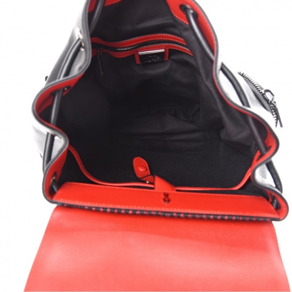 CHRISTIAN LOUBOUTIN Original Spiked Calfskin Leather Sporty Punk Rock Backpack - Picture 8 of 9